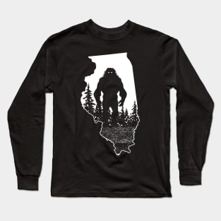 illinois Bigfoot Long Sleeve T-Shirt